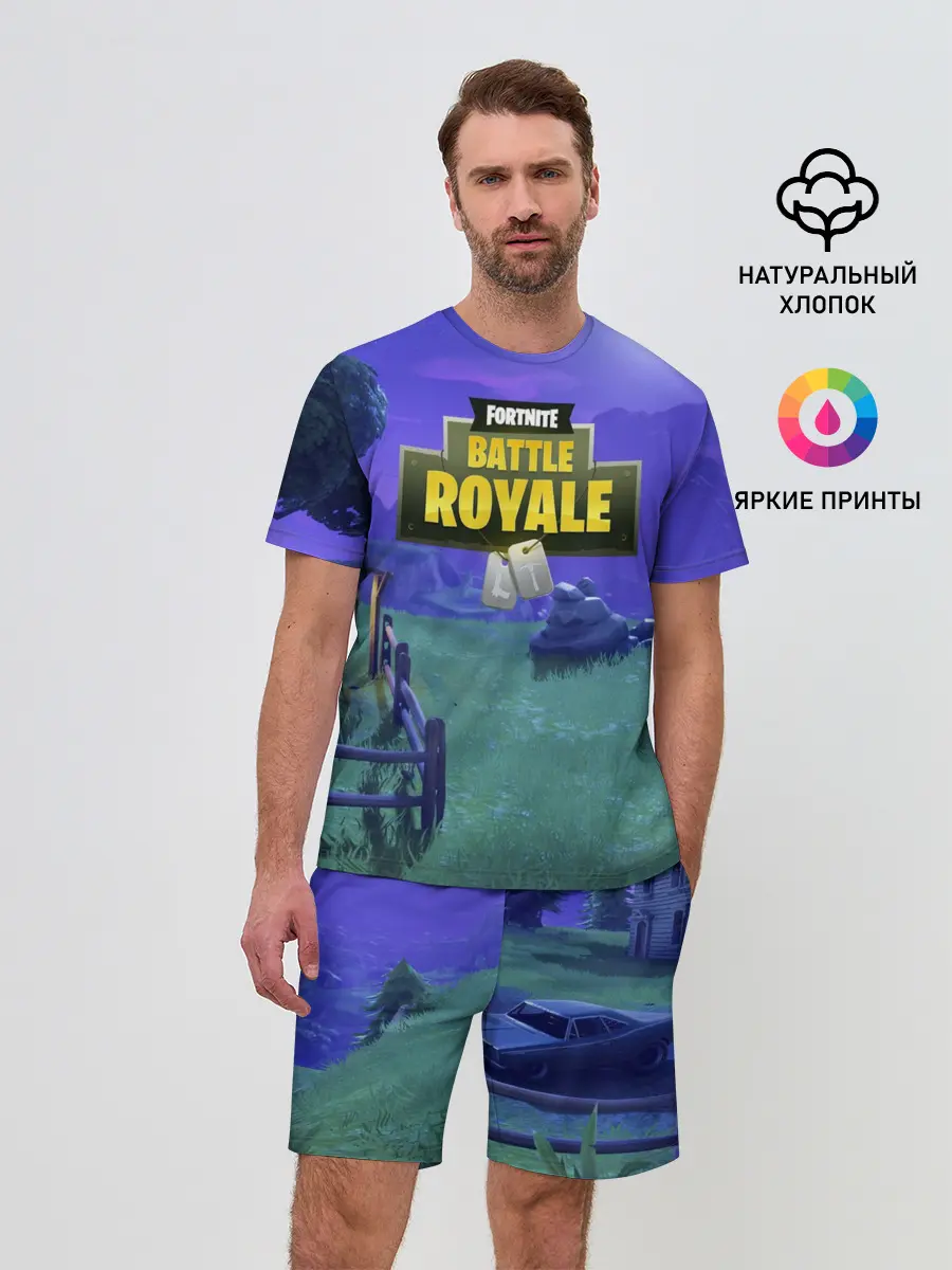 Мужской костюм с шортами / Fortnite Night