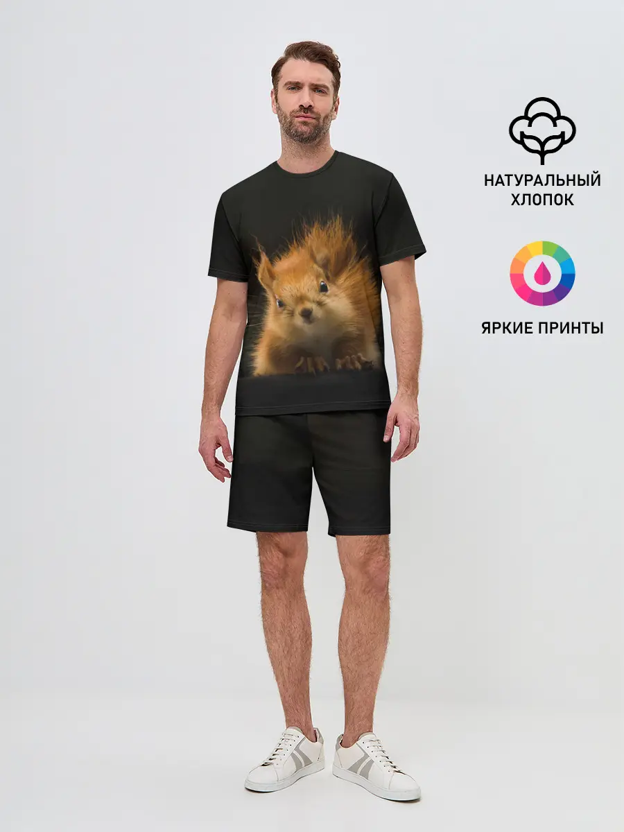 Мужской костюм с шортами / Белочка