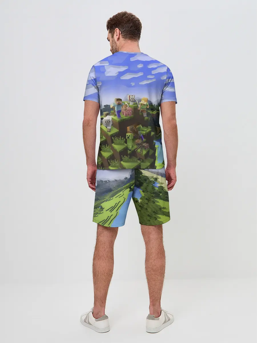 Мужской костюм с шортами / Слава - Minecraft