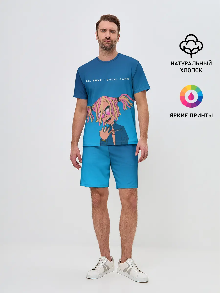 Мужской костюм с шортами / Lil Pump Gucci Gang
