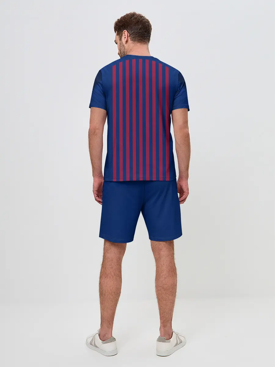 Мужской костюм с шортами / Barcelona home 18-19