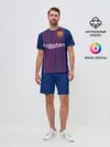 Мужской костюм с шортами / Barcelona home 18-19