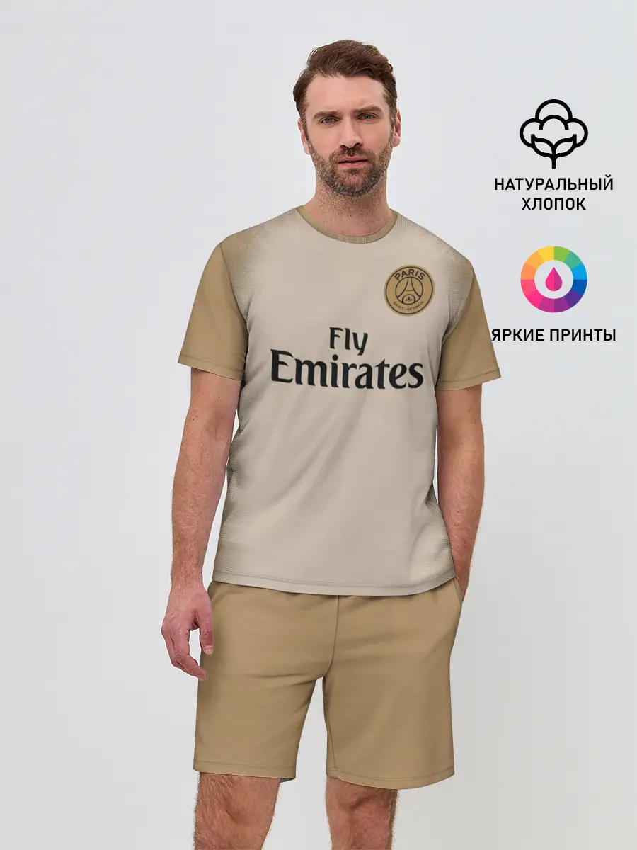 Мужской костюм с шортами / Неймар Форма Новая Away 18/19