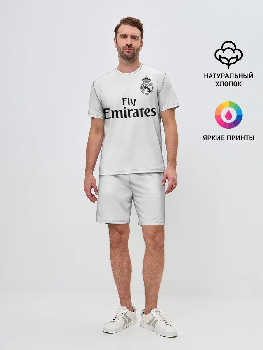 Мужской костюм с шортами / Реал Мадрид Форма Новая 18/19