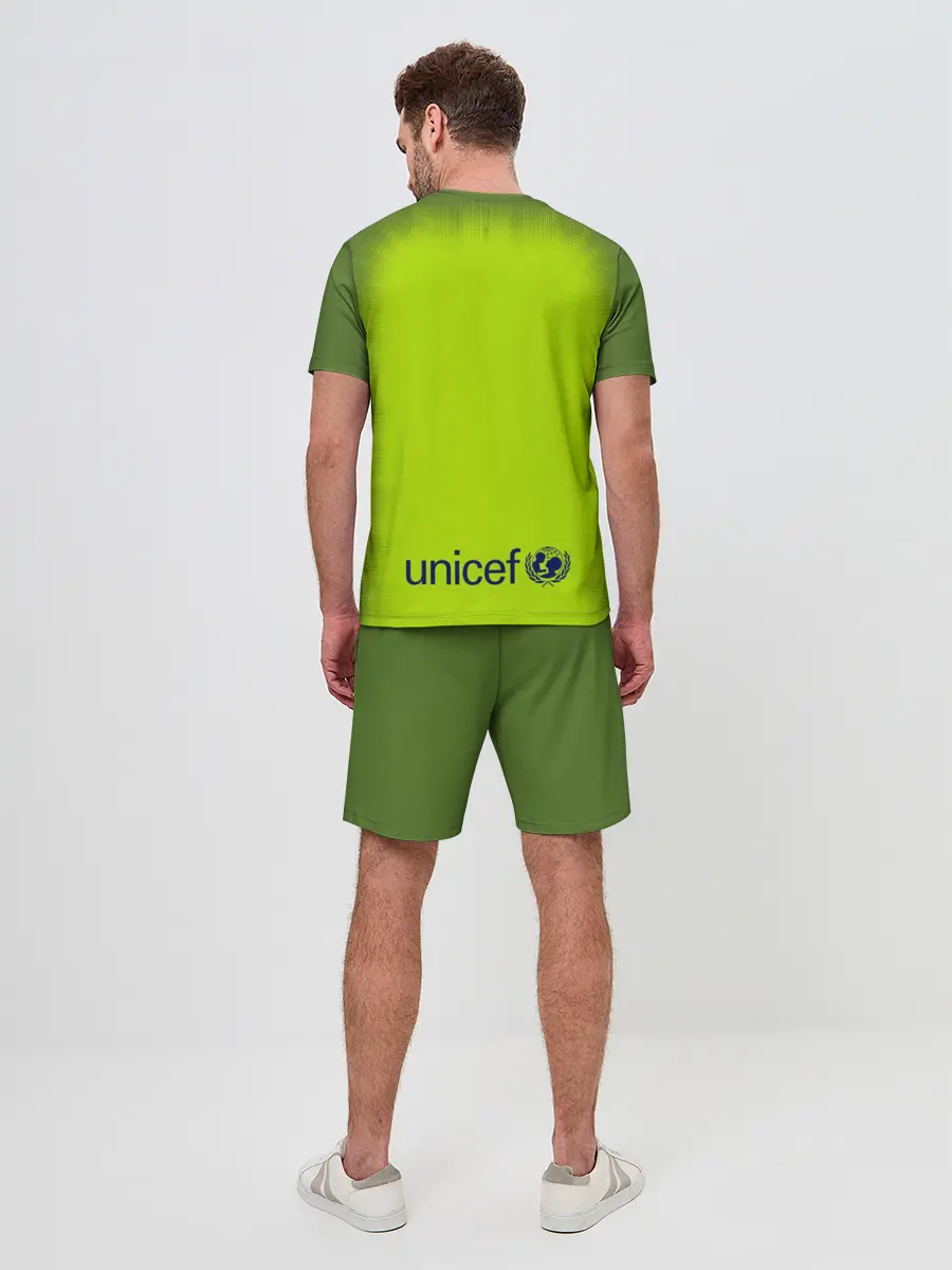 Мужской костюм с шортами / Барселона Форма Гостевая 18/19