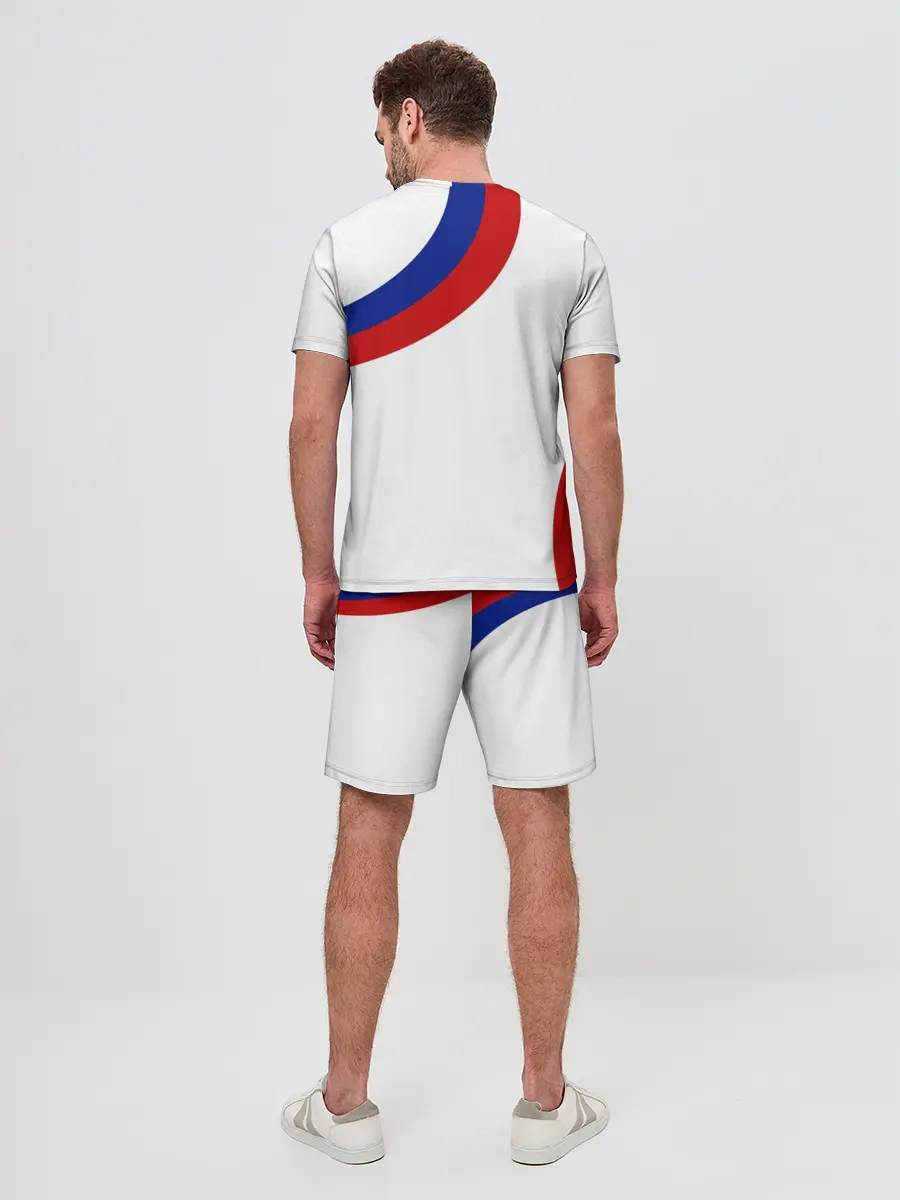 Мужской костюм с шортами / Россия Триколор