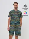 Мужской костюм с шортами / Этнический узор