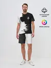 Мужской костюм с шортами / Real Madrid uniform black 2018
