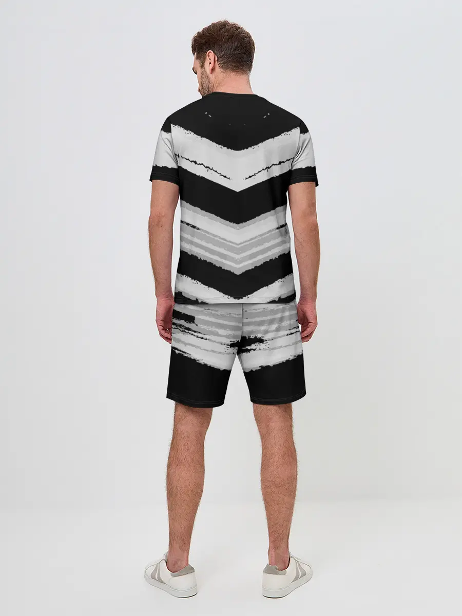 Мужской костюм с шортами / Mercedes sport abstract 2018