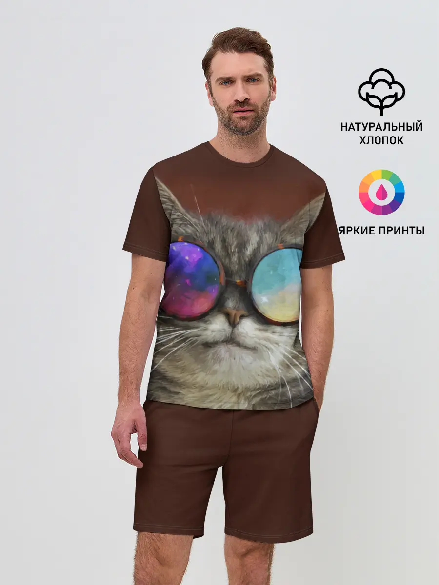 Мужской костюм с шортами / котейки