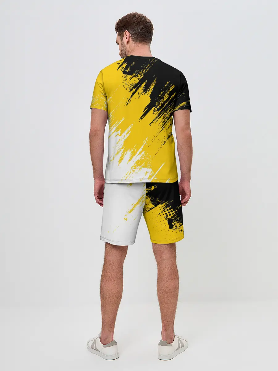 Мужской костюм с шортами / Имперский флаг и медведь