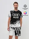 Мужской костюм с шортами / Audi abstract sport