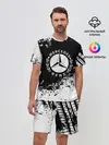 Мужской костюм с шортами / Mercedes abstract sport