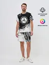 Мужской костюм с шортами / Mercedes abstract sport