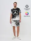 Мужской костюм с шортами / Mercedes abstract sport