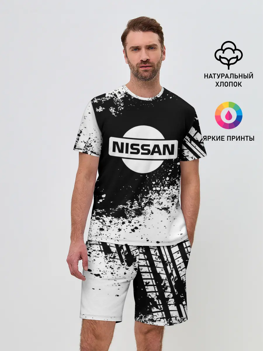 Мужской костюм с шортами / Nissan abstract sport