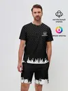 Мужской костюм с шортами / Honda abstract black 2018