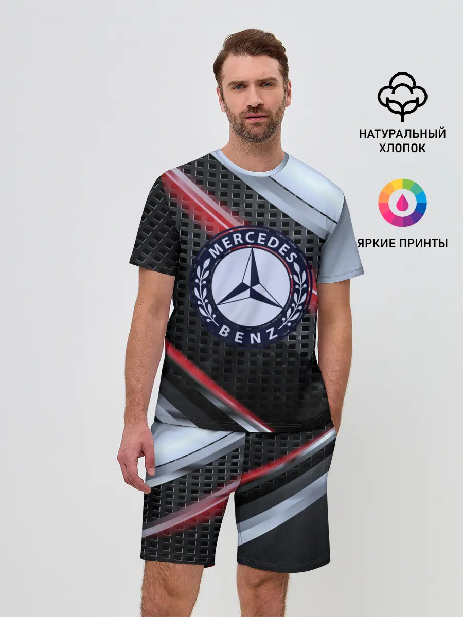 Мужской костюм с шортами / MERCEDES high speed collection