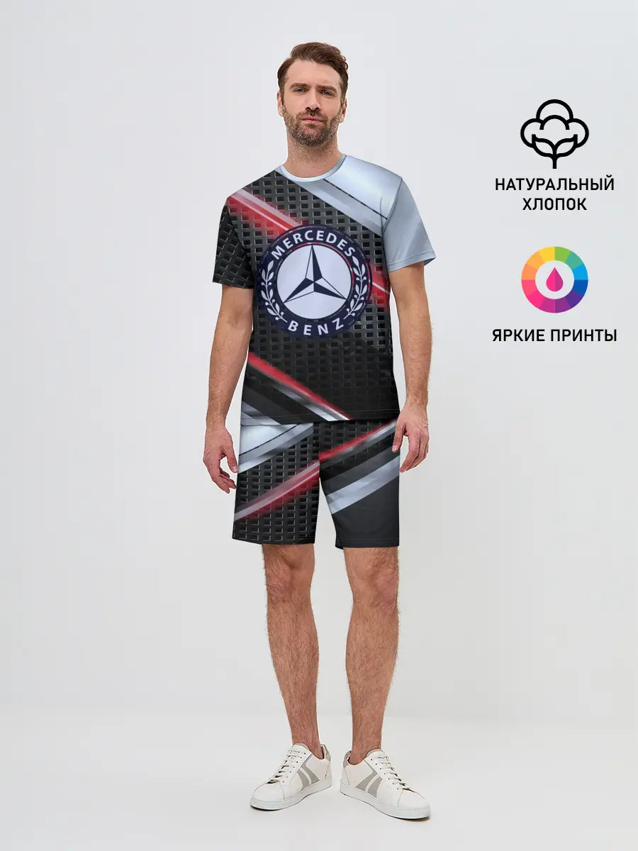 Мужской костюм с шортами / MERCEDES high speed collection