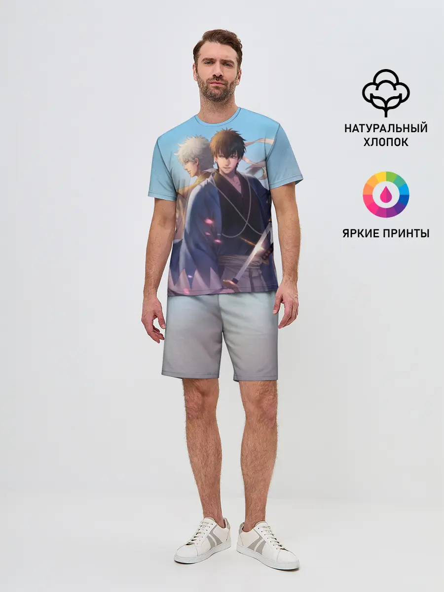 Мужской костюм с шортами / Воин Гинтоки