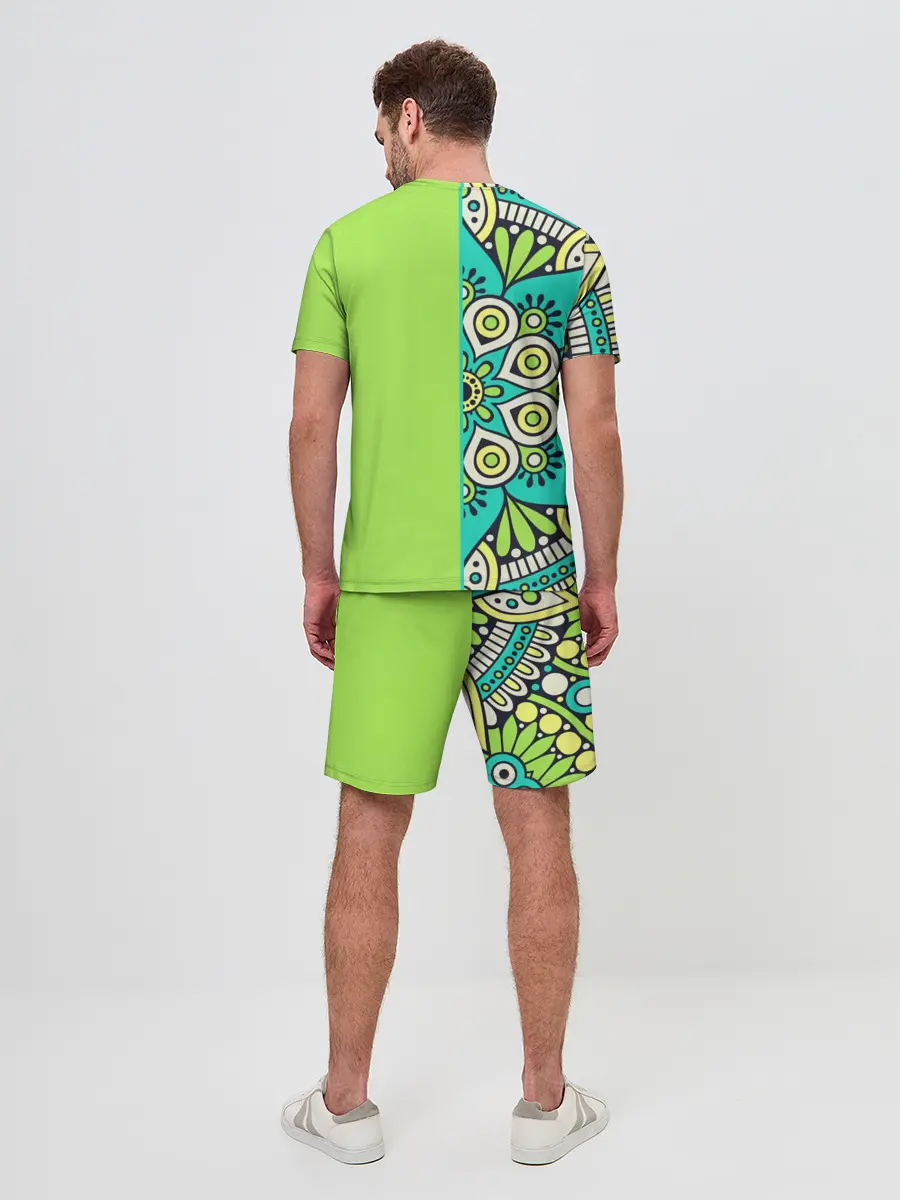 Мужской костюм с шортами / Медитация с мандалой