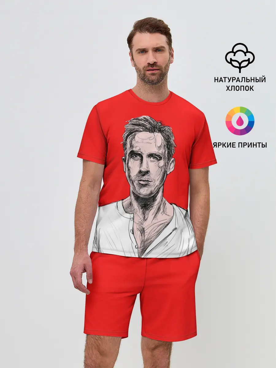 Мужской костюм с шортами / Райан Гослинг_3