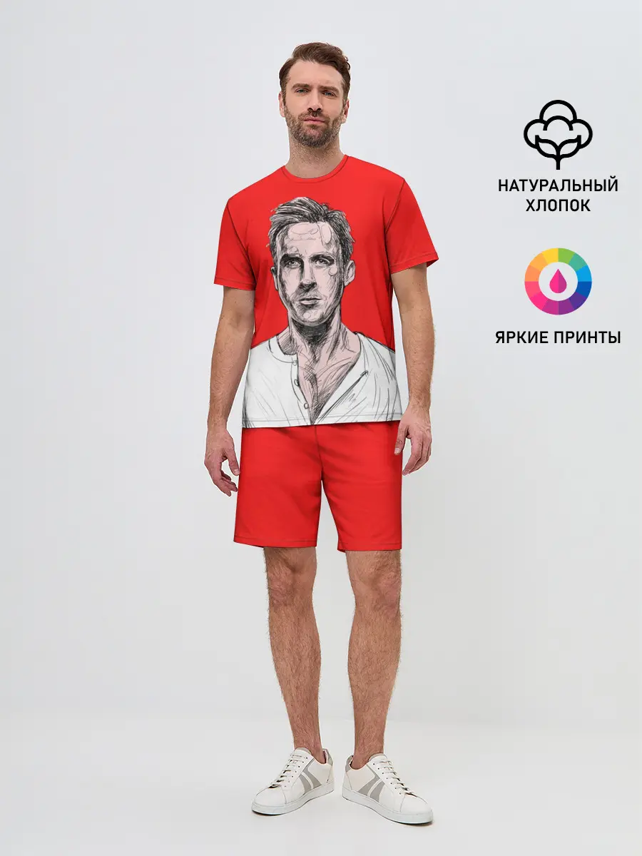 Мужской костюм с шортами / Райан Гослинг_3