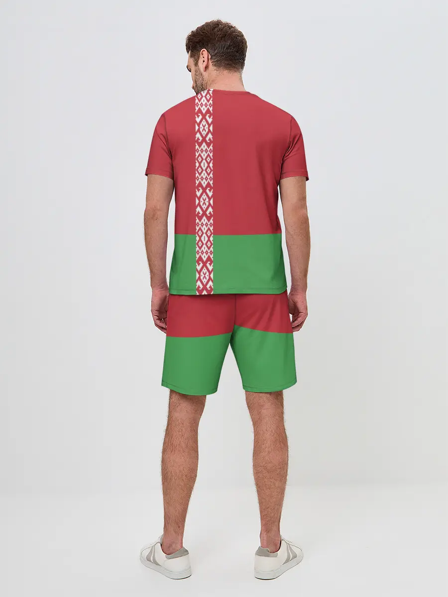 Мужской костюм с шортами / Белоруссия, лента с гербом