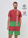 Мужской костюм с шортами / Белоруссия, лента с гербом