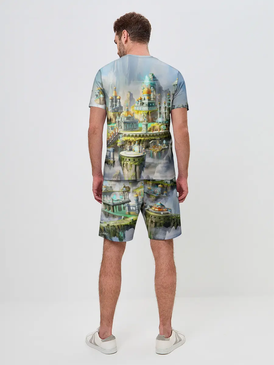 Мужской костюм с шортами / Город в небе