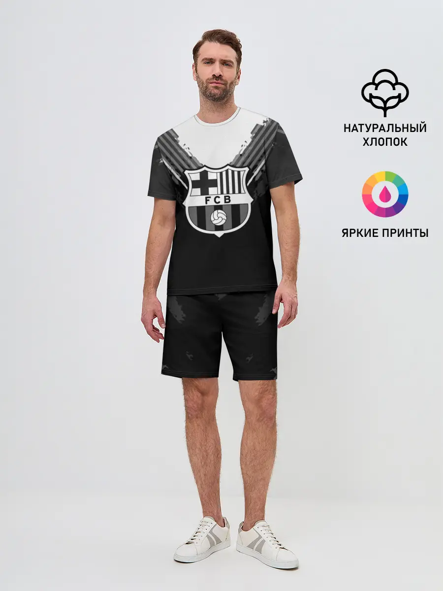Мужской костюм с шортами / Barcelona abstract original