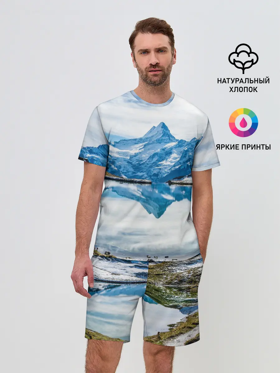 Мужской костюм с шортами / Альпы