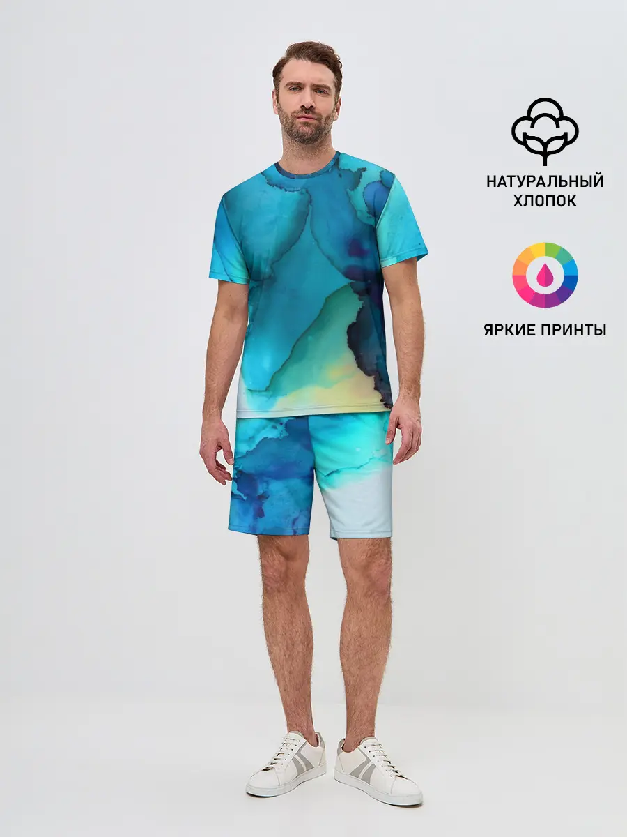 Мужской костюм с шортами / Акриловый