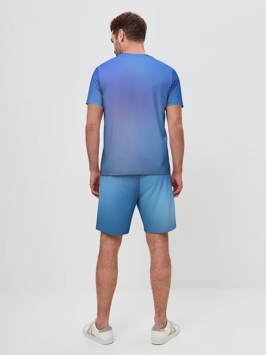 Мужской костюм с шортами / Miku на фоне космоса