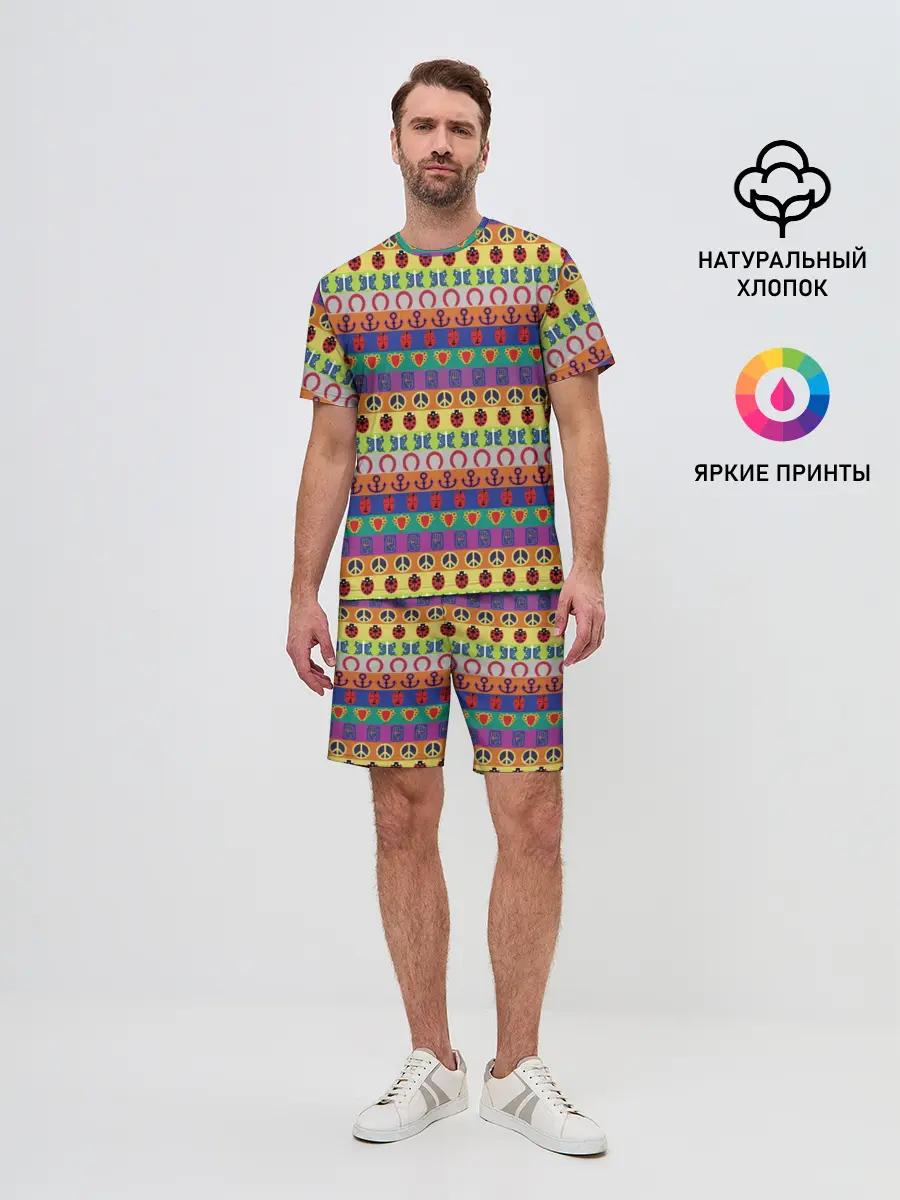 Мужской костюм с шортами / JoJos Bizarre Adventure Logo