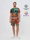 Мужской костюм с шортами / Милый Зверёк Граффити