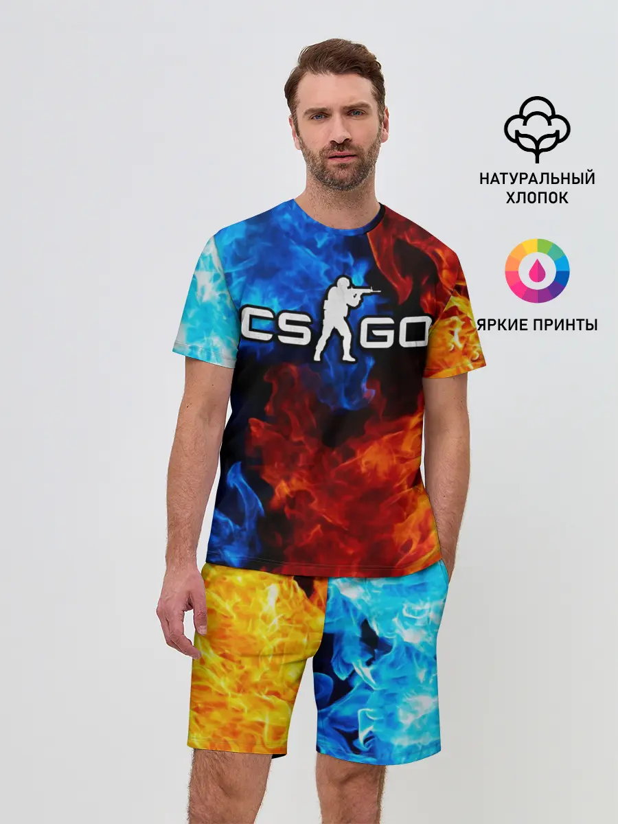 Мужской костюм с шортами / Counter Strike