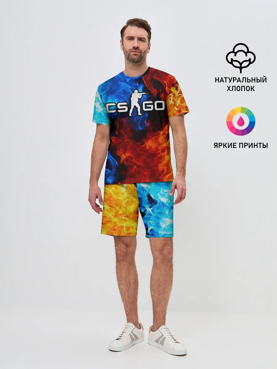 Мужской костюм с шортами / Counter Strike