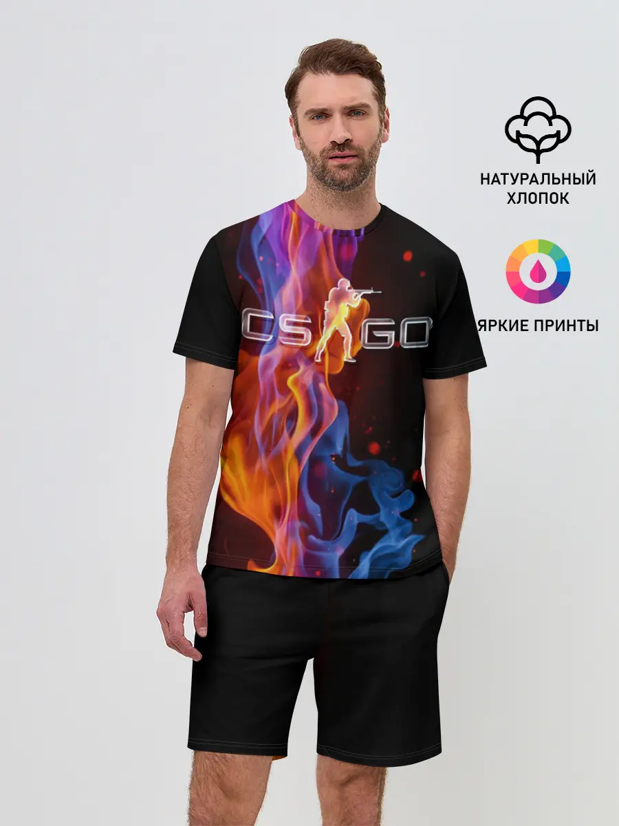 Мужской костюм с шортами / Counter Strike