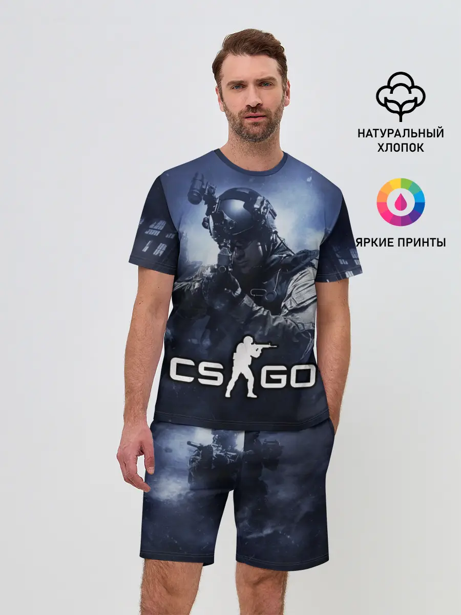 Мужской костюм с шортами / Counter Strike