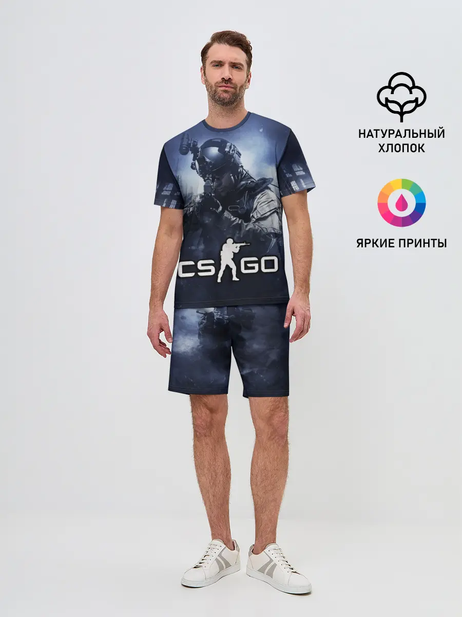 Мужской костюм с шортами / Counter Strike