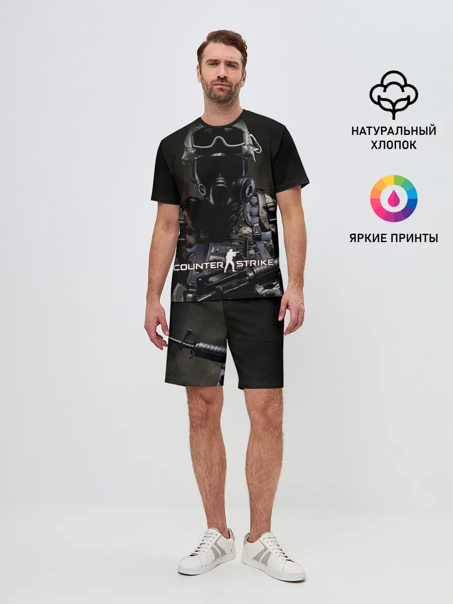 Мужской костюм с шортами / Counter Strike