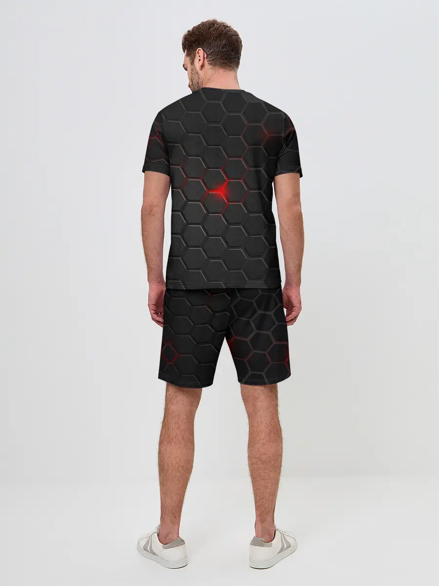 Мужской костюм с шортами / Карбон и BMW