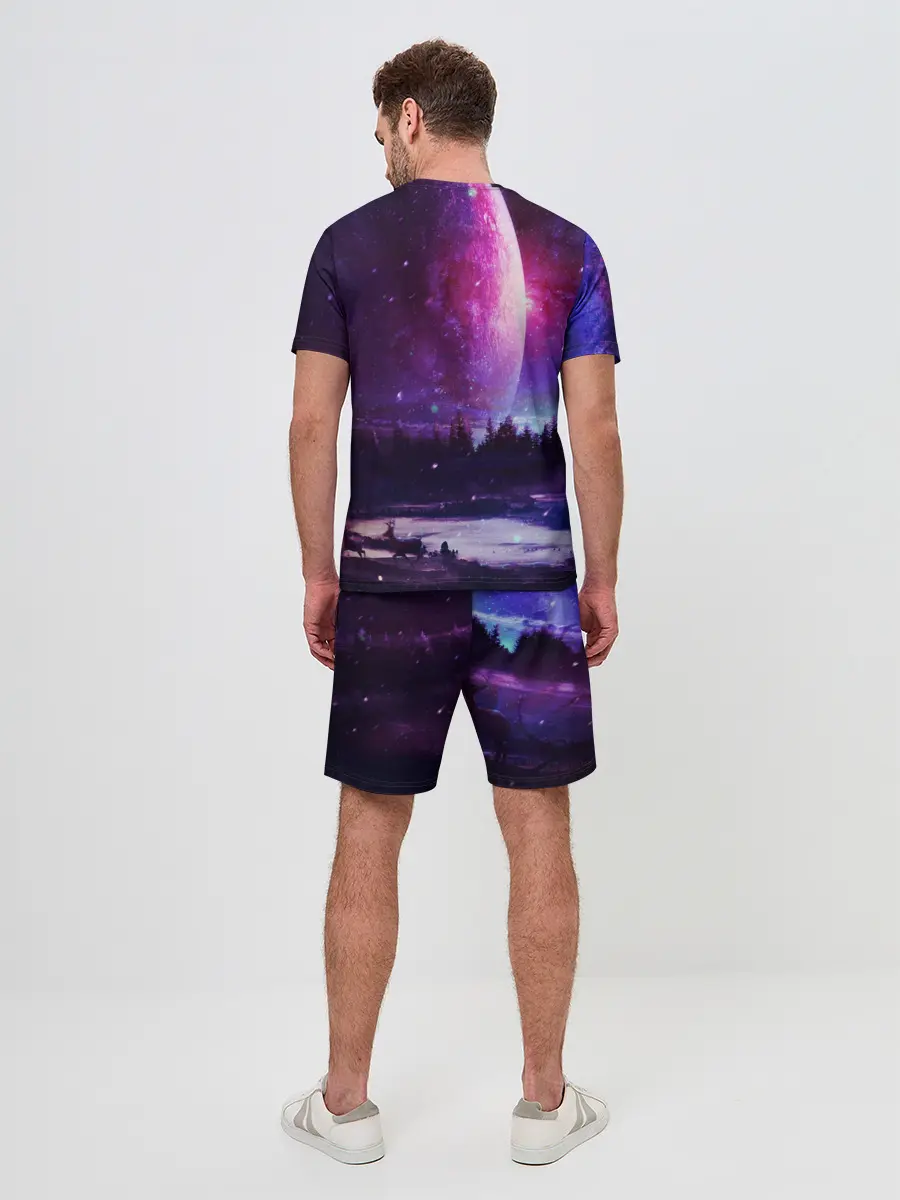 Мужской костюм с шортами / Северный закат