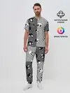 Мужская пижама с брюками / Черепа