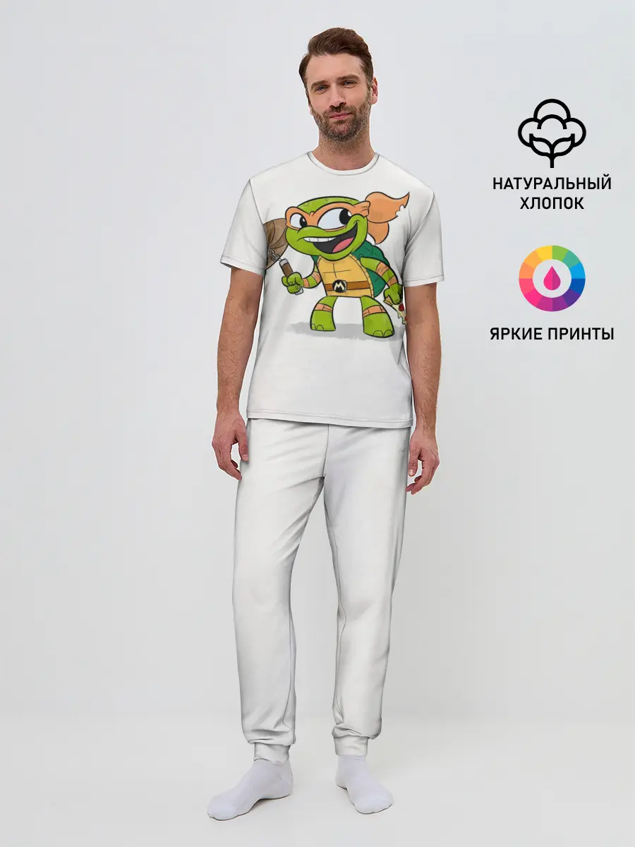 Мужская пижама с брюками / ЧЕРЕПАШКИ МУТАНТЫ НИНДЗЯ