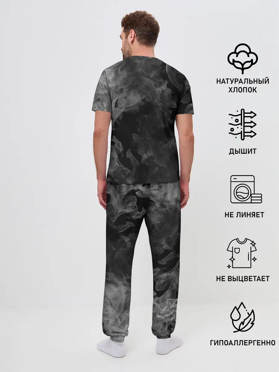 Мужская пижама с брюками / Diamond is Unbreakable gray