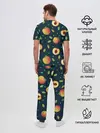 Мужская пижама с брюками / Фруктовый арт
