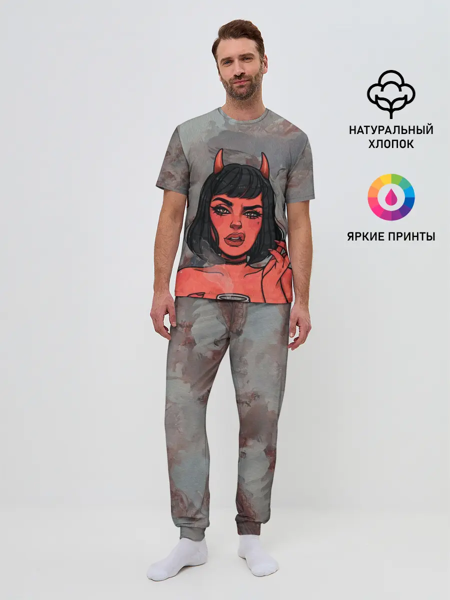 Мужская пижама с брюками / КОФЕЕК