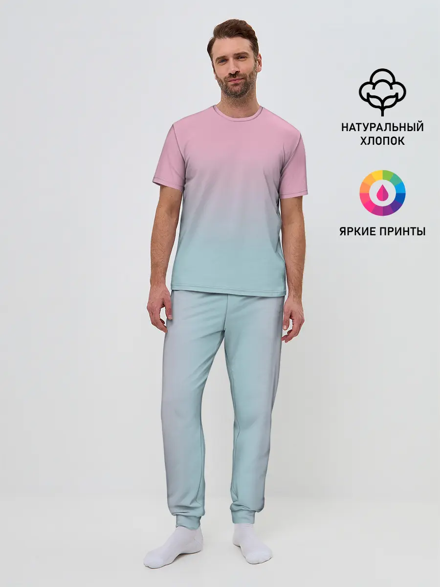 Мужская пижама с брюками / НЕЖНОСТЬ